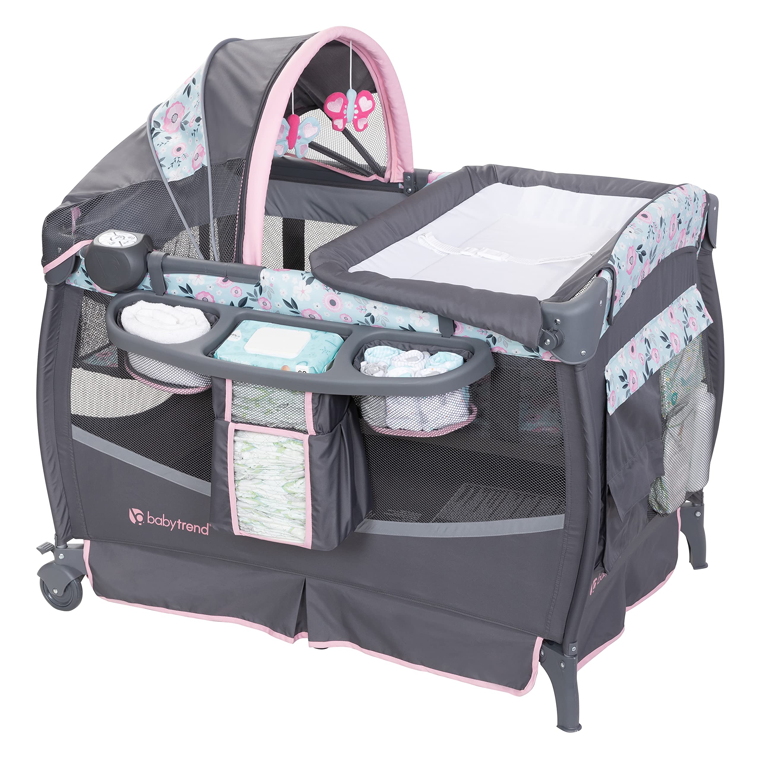 Foto 1 | Nursery Center Baby Trend Deluxe Ii Primrose Con Barra De Juguetes - Venta Internacional.