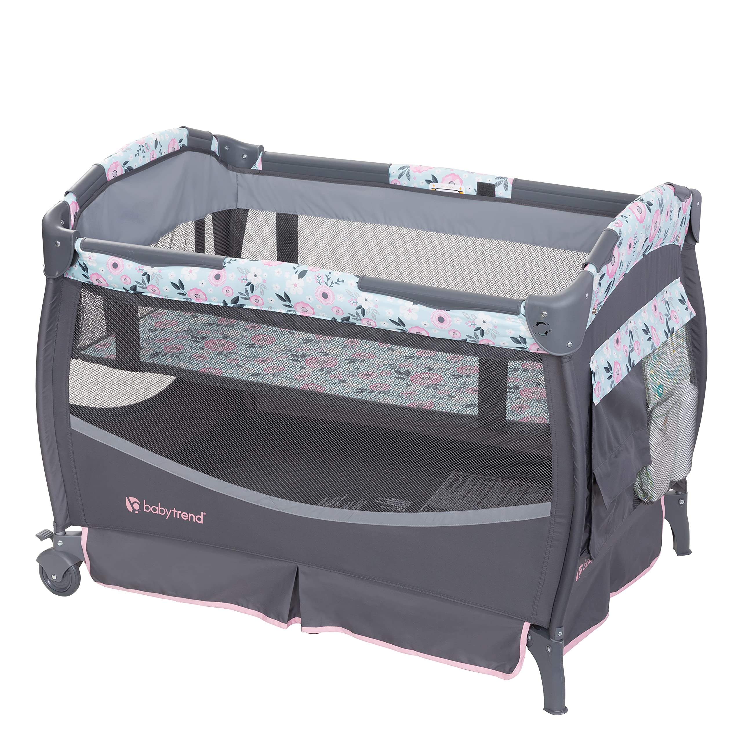 Foto 2 | Nursery Center Baby Trend Deluxe Ii Primrose Con Barra De Juguetes - Venta Internacional.