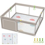 Baby Playpen Fodoss Con Tapete De 180 X 150 Cm Para Bebés Y Niños Pequeños - Venta Internacional.