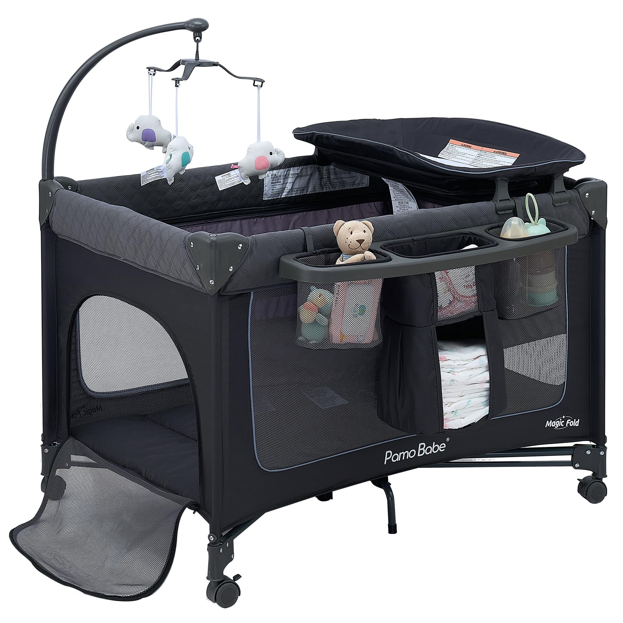 Foto 1 | Baby Playard Pamo Babe Magic Fold Con Capazo Extraíble - Venta Internacional.