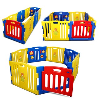 Foto 1 | Centro De Juegos De Seguridad Baby Playpen Kidzone De 8 Paneles (azul) - Venta Internacional.