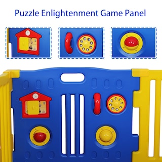 Foto 4 | Centro De Juegos De Seguridad Baby Playpen Kidzone De 8 Paneles (azul) - Venta Internacional.