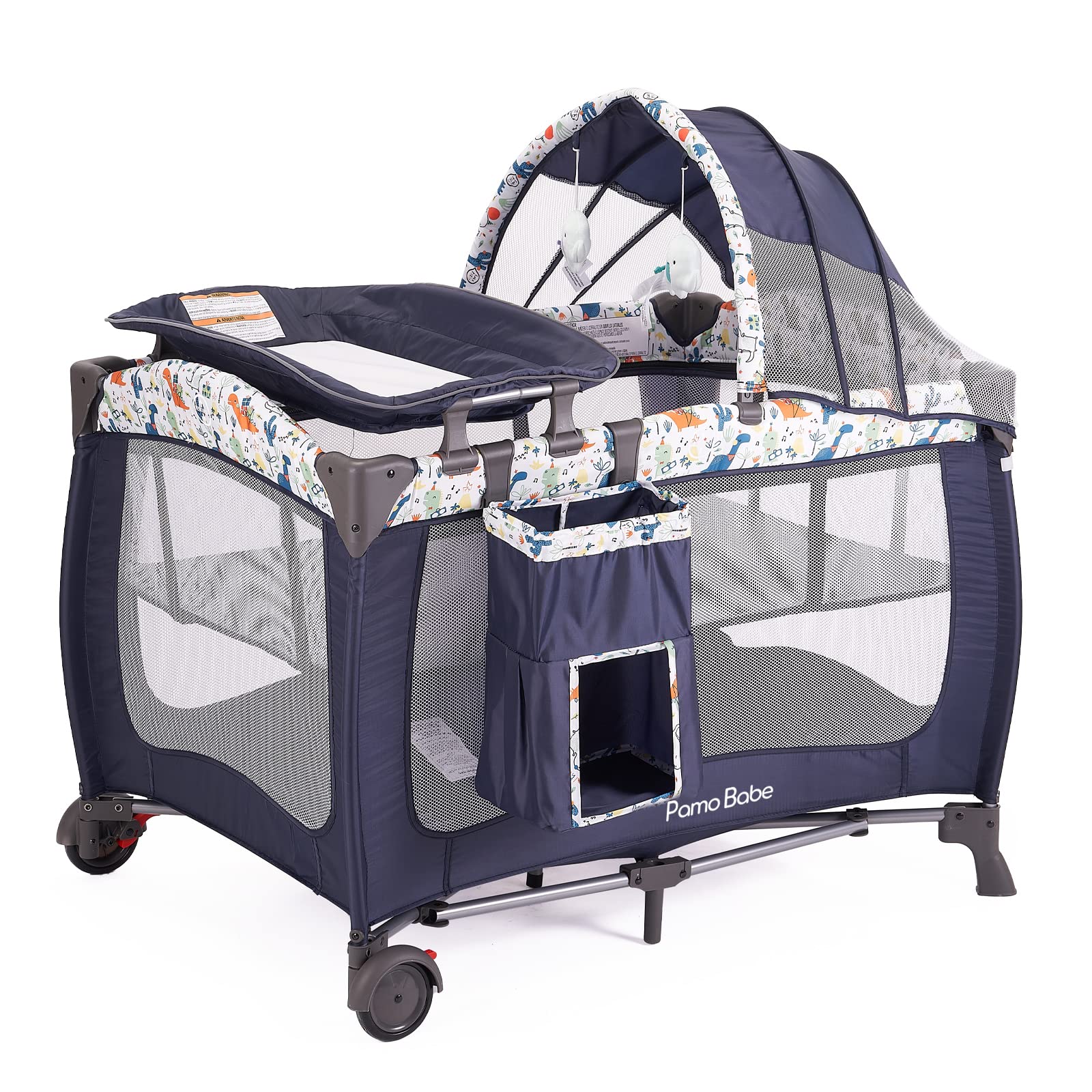 Centro De Guardería Portátil Para Bebés, Patio De Juegos, Pamo Babe, Azul Marino - Venta Internacional. $4,329