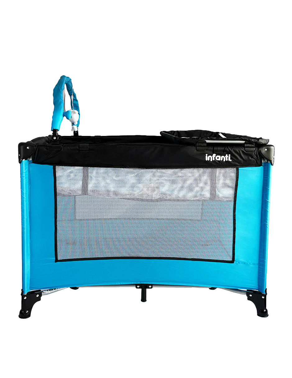 Foto 1 | Cuna De Viaje Dos Niveles Color Azul Modelo: Jbp-501/infanti