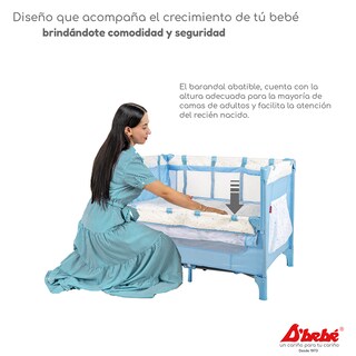 Foto 3 | Cuna Corral Colecho D'bebé Love & Care Azul