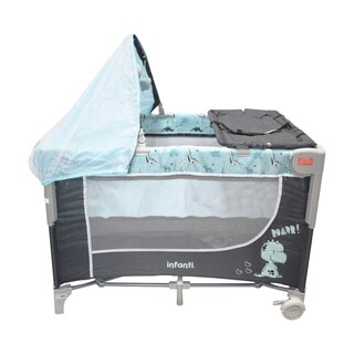 Foto 4 | Cuna De Viaje Madison Infanti Color Azul Convertible A Colecho
