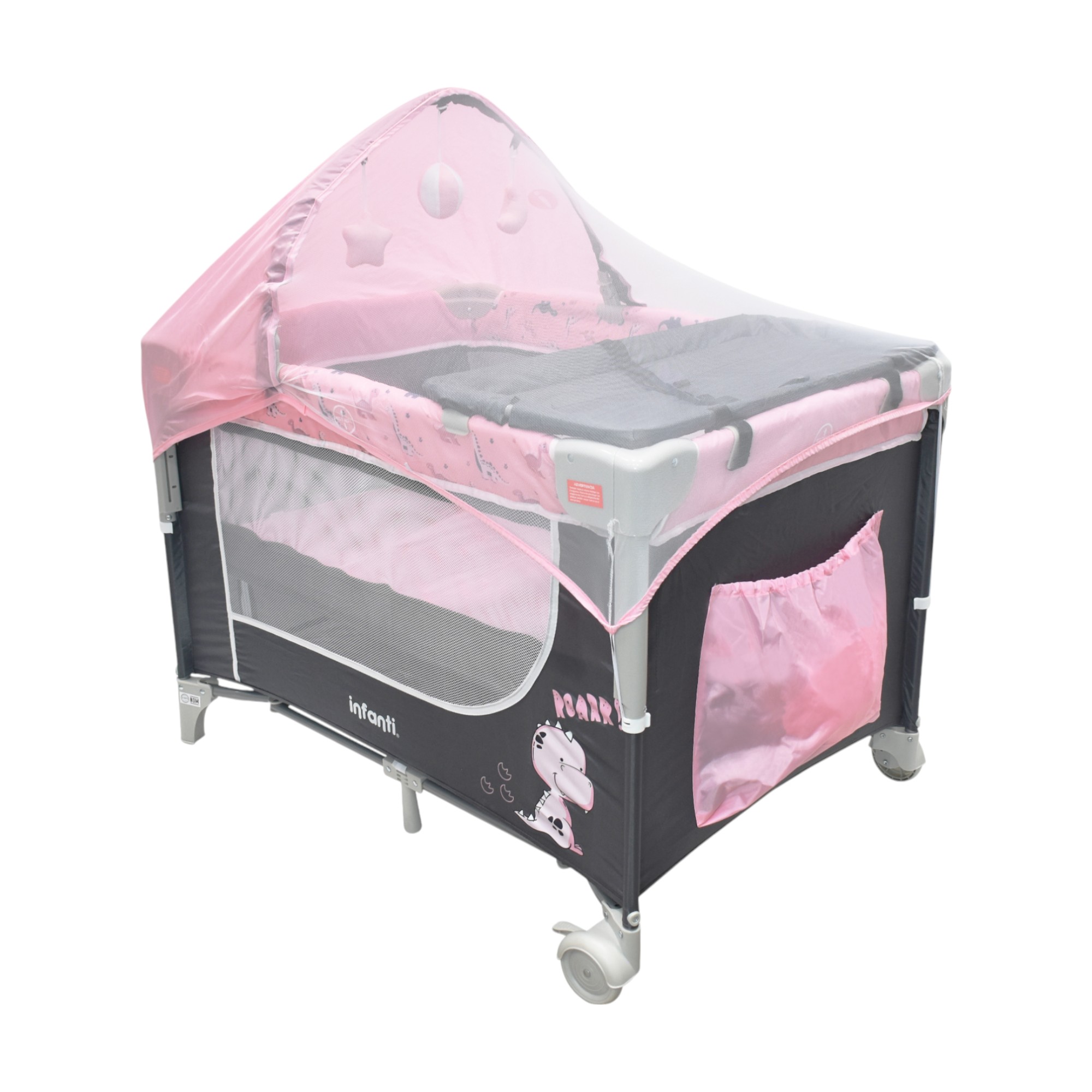 Foto 2 | Cuna De Viaje Madison Infanti Color Rosa Convertible A Colecho