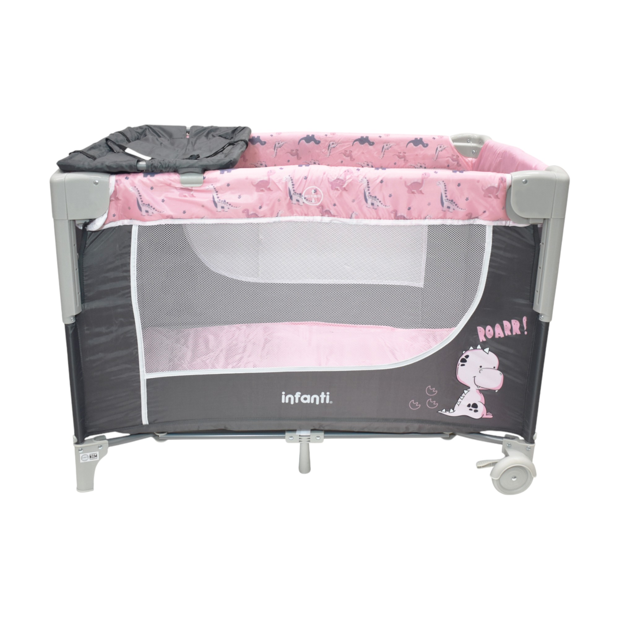 Foto 4 | Cuna De Viaje Madison Infanti Color Rosa Convertible A Colecho