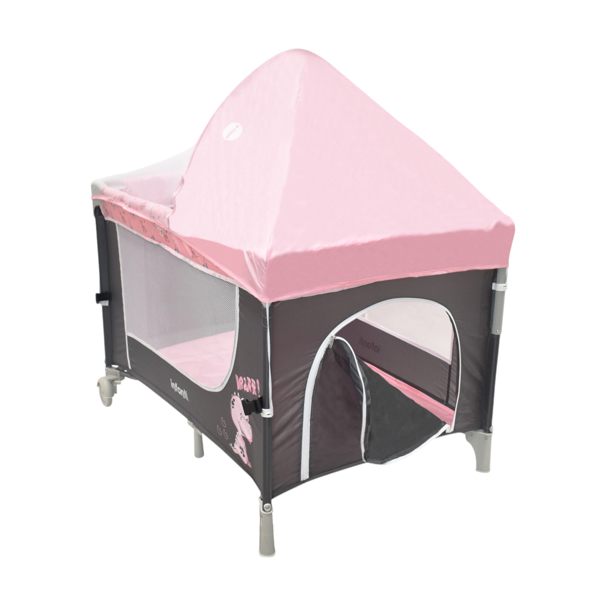 Foto 5 | Cuna De Viaje Madison Infanti Color Rosa Convertible A Colecho