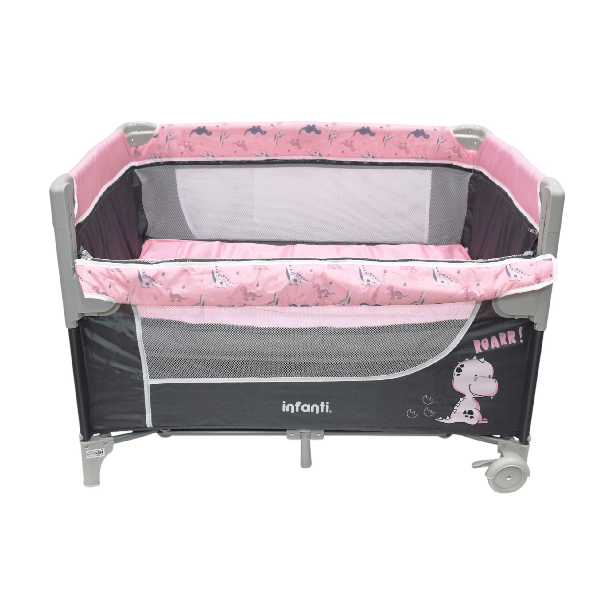 Foto 7 | Cuna De Viaje Madison Infanti Color Rosa Convertible A Colecho