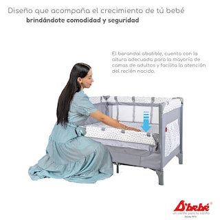 Foto 3 | Cuna Corral Colecho D'bebé Love & Care Gris