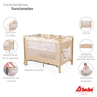 Foto 2 | Cuna Corral D'bebé Rest Beige
