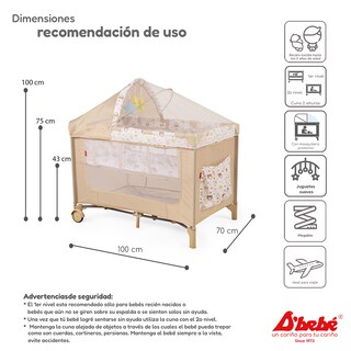 Foto 5 | Cuna Corral D'bebé Rest Beige