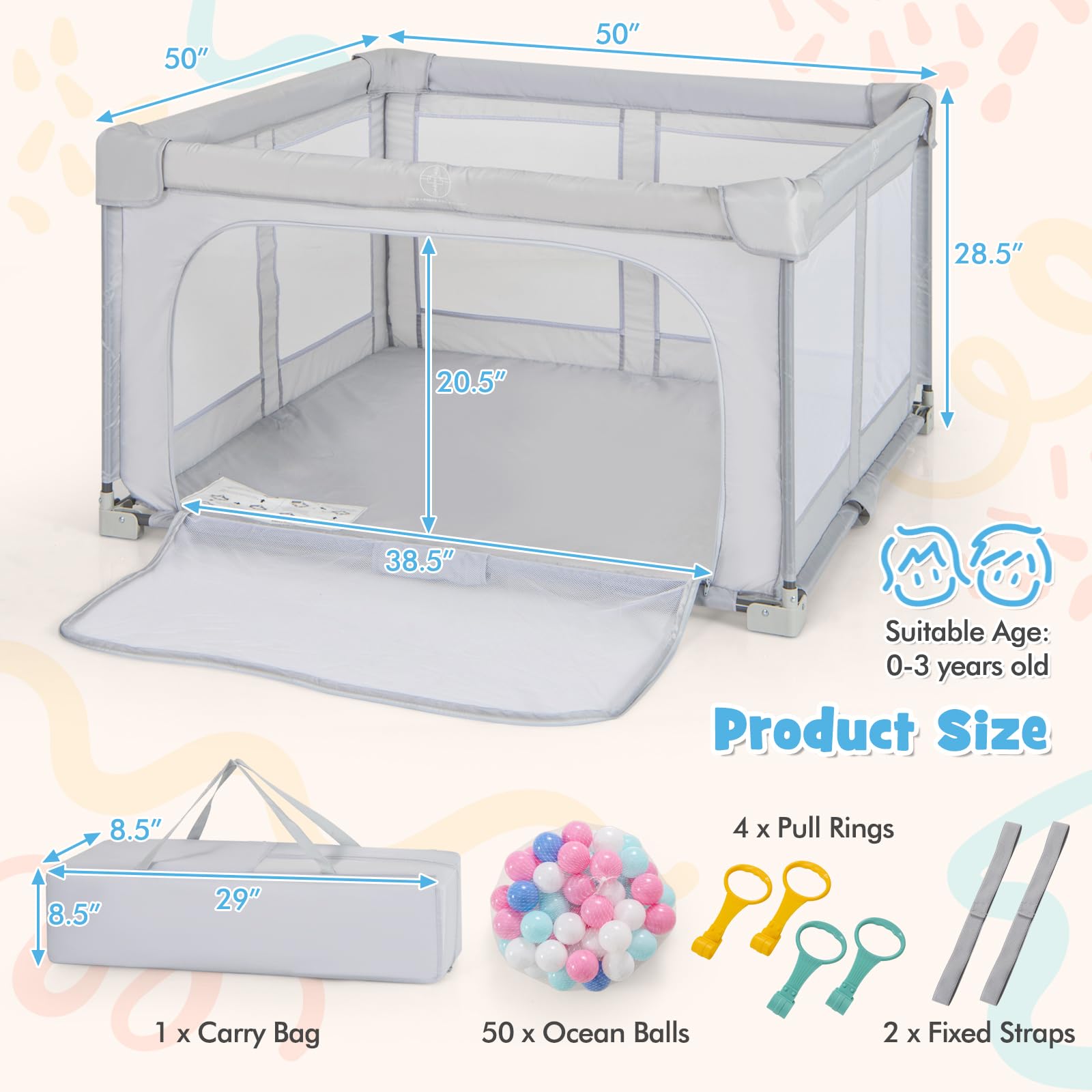 Foto 3 pulgar | Corral Infantil Costzon Plegable-Venta Internacional