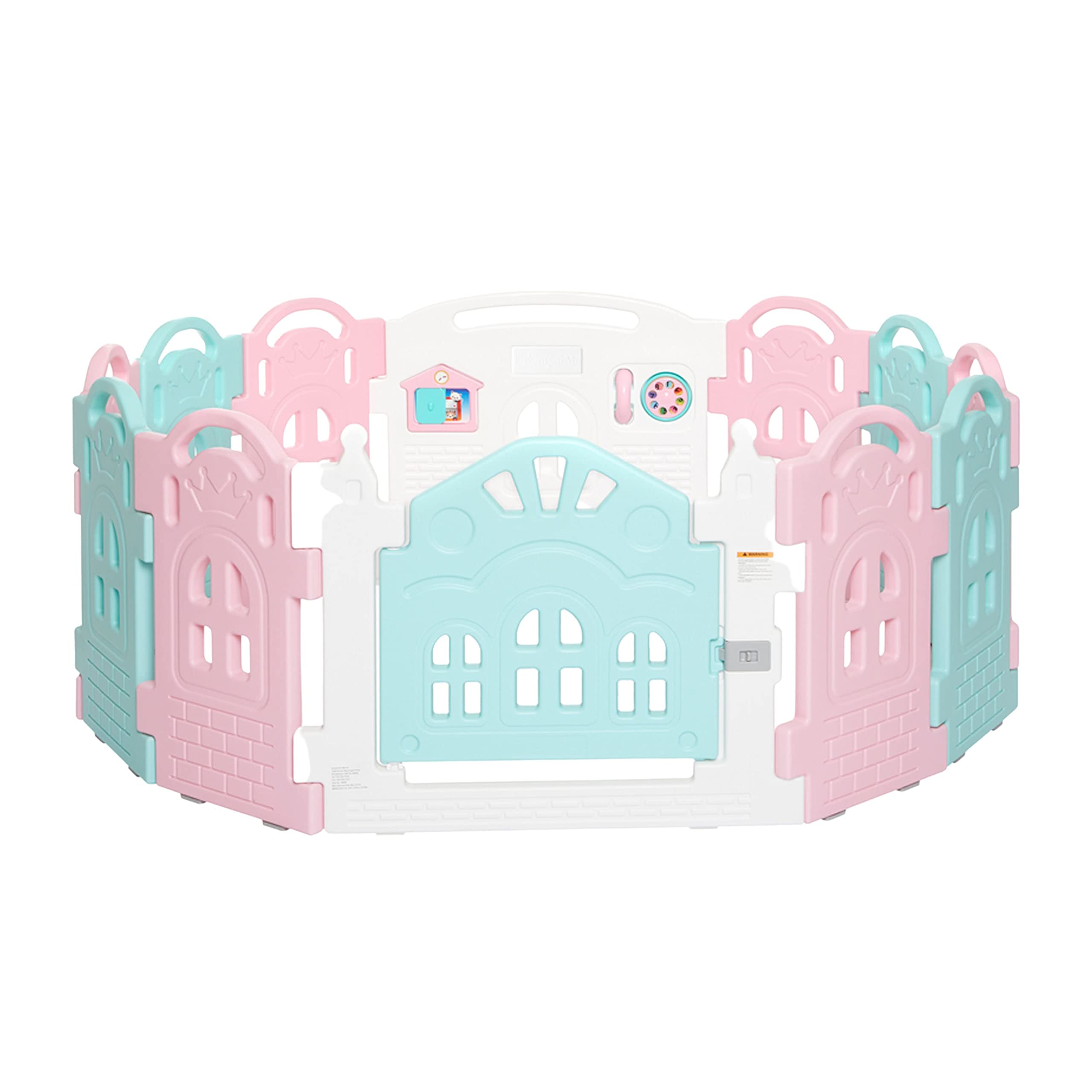 Foto 2 pulgar | Baby Playpen Dream On Me Rumi, 12 Paneles, Plegable, Color Rosa Y Azul - Venta Internacional.