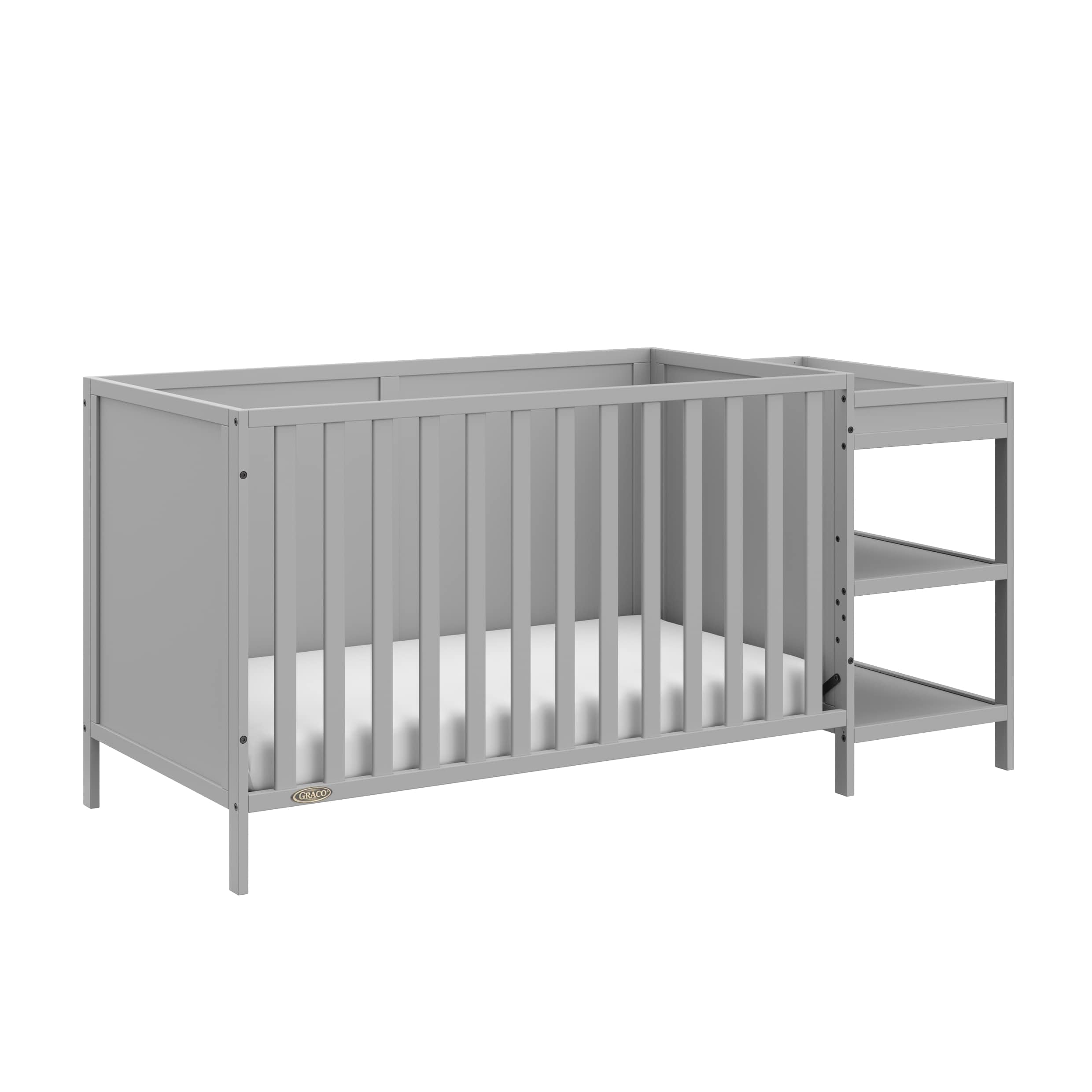 Foto 2 pulgar | Cuna Y Cambiador Convertibles Graco Theo 5 En 1 Pebble Grey - Venta Internacional.