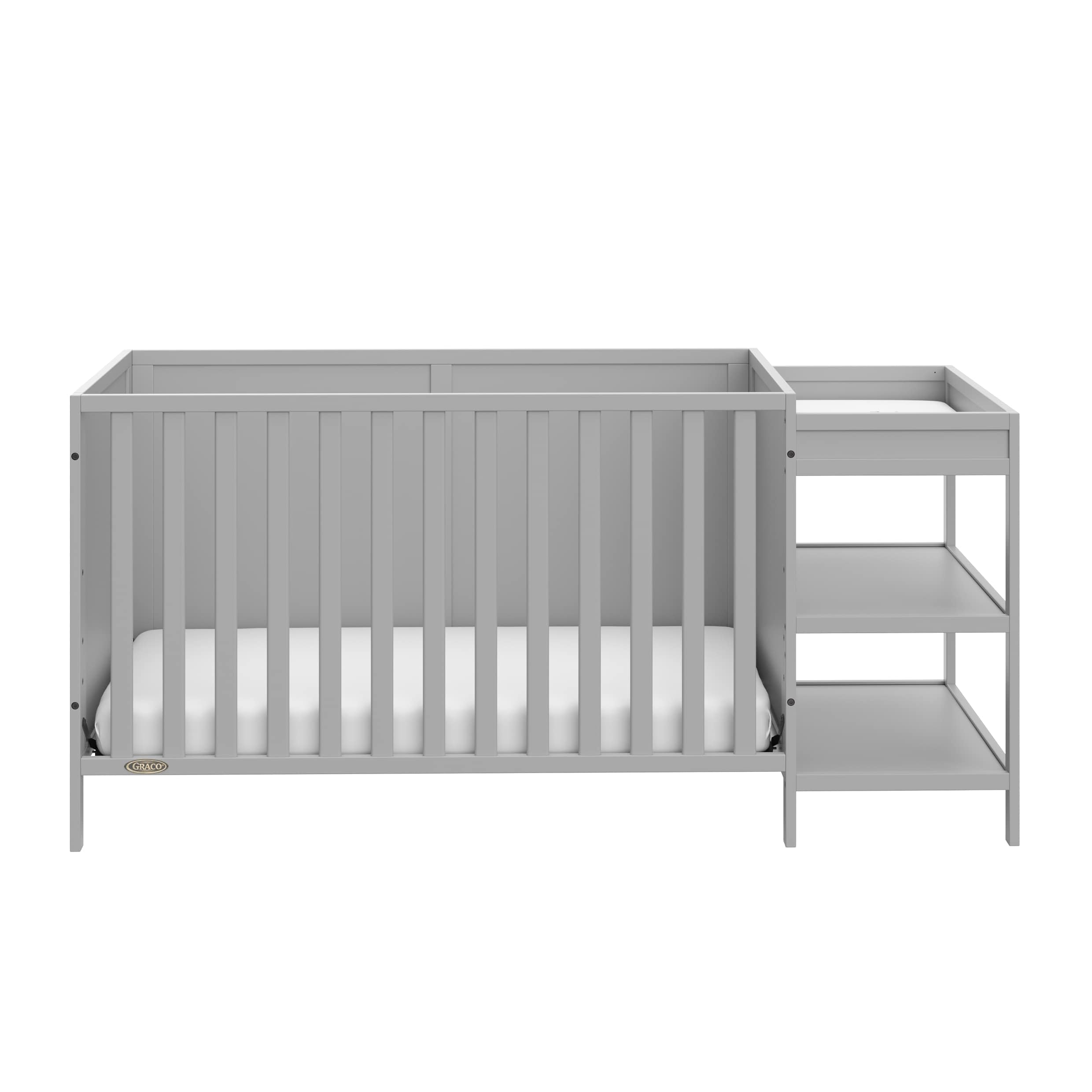 Foto 3 pulgar | Cuna Y Cambiador Convertibles Graco Theo 5 En 1 Pebble Grey - Venta Internacional.