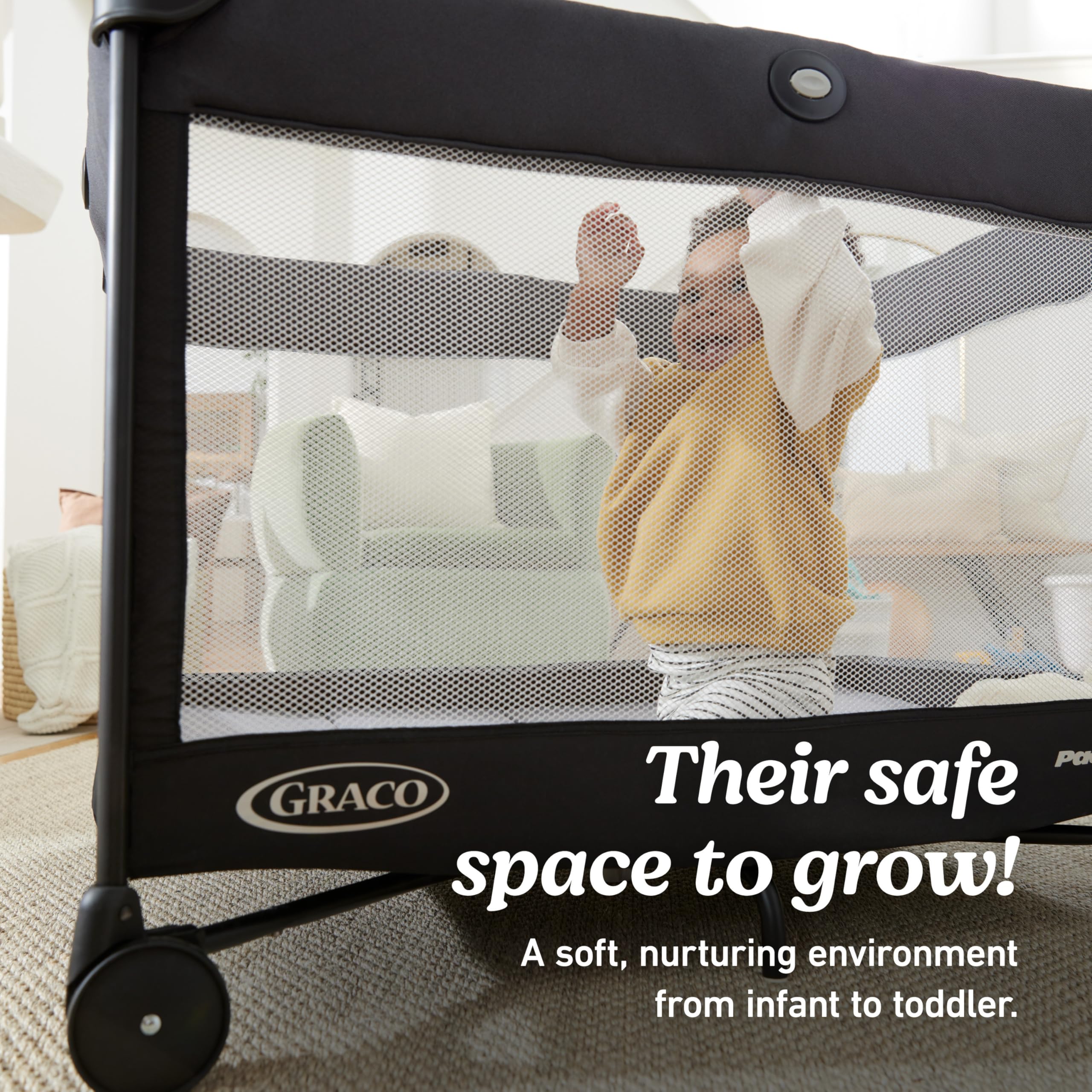 Foto 6 pulgar | Playard Graco On The Go Zip Dlx Parker Con Capazo - Venta Internacional.