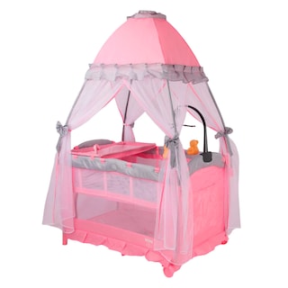 Foto 3 | Cuna Corral 888-f Color Rosa Con Velo Alto Y Cambiador