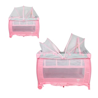 Foto 2 | Cuna Corral 888-e Color Rosa Con Mosquitero