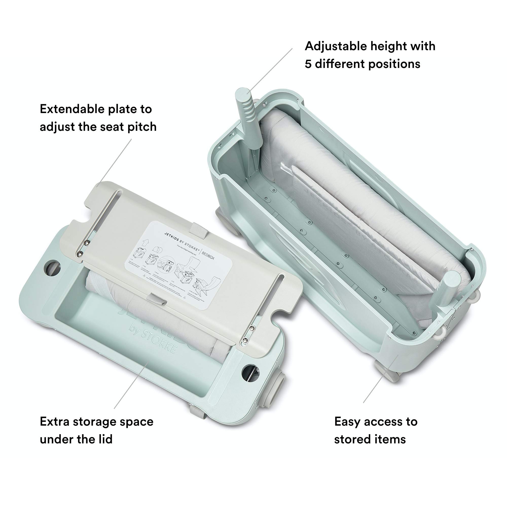 Foto 5 pulgar | Maleta De Viaje Para Niños Y Cama A Bordo Stokke Jetkids Bedbox - Venta Internacional.
