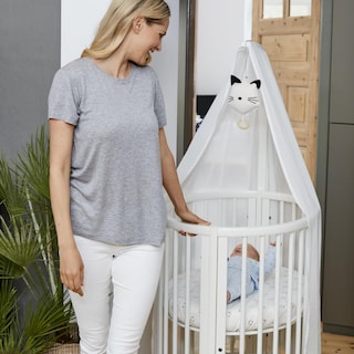 Foto 5 | Guardería Drape Rod Stokke Sleepi De Madera De Haya Maciza Blanca - Venta Internacional.