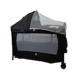 Cuna Corral Para Bebé Starkids Galaxis Portátil Mecedora Negro
