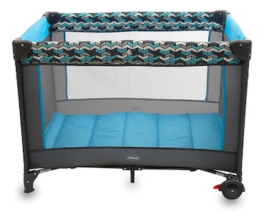 Foto 4 | Cuna Corral Para Bebé Prinsel San Remo Con Mosquitero Azul