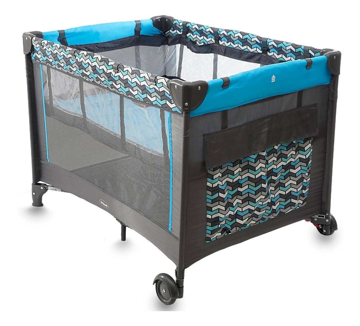 Foto 6 | Cuna Corral Para Bebé Prinsel San Remo Con Mosquitero Azul