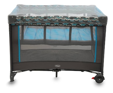 Foto 8 | Cuna Corral Para Bebé Prinsel San Remo Con Mosquitero Azul