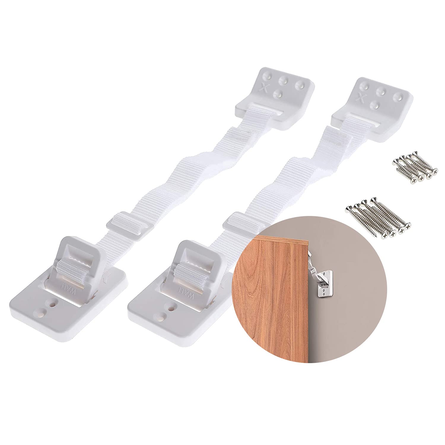 Foto 2 pulgar | Antorchas Para Muebles Dreambaby, Con Bisagras, Antivuelco, Color Blanco - Venta Internacional.