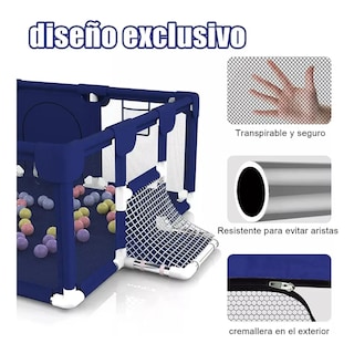 Foto 3 | ''corral Bebe Corralito Gimnasio De Juegos Infantil De Fútbol Lab.g Azul ''