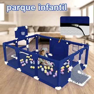 Foto 4 | ''corral Bebe Corralito Gimnasio De Juegos Infantil De Fútbol Lab.g Azul ''