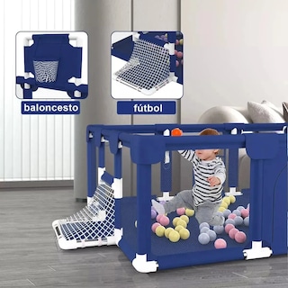 Foto 5 | ''corral Bebe Corralito Gimnasio De Juegos Infantil De Fútbol Lab.g Azul ''