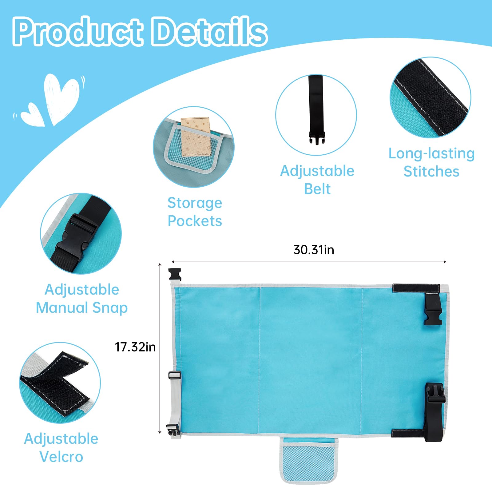 Foto 4 pulgar | Cama De Avión Fotn Para Niños Pequeños, Extensor De Asiento Para Niños, Viajes, Azul - Venta Internacional.