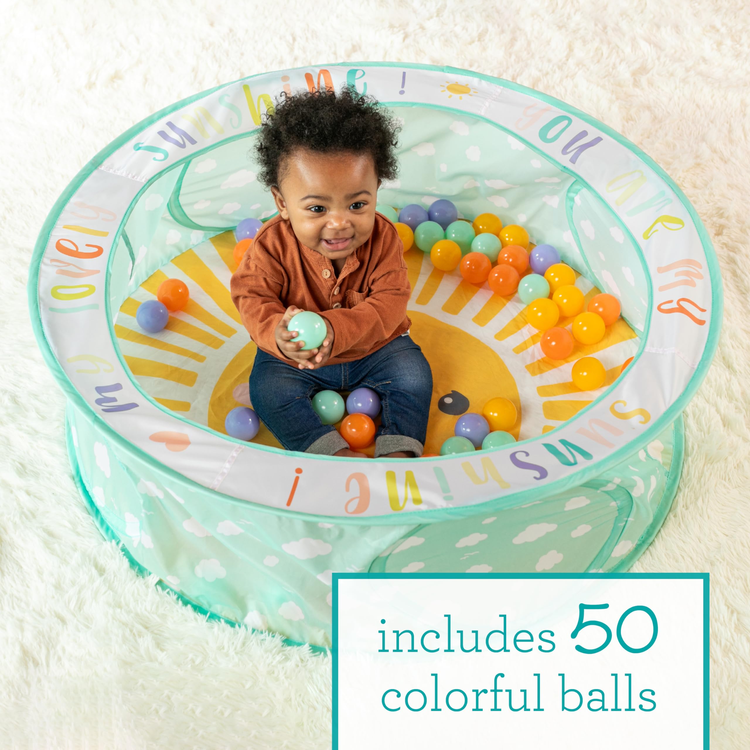 Foto 3 pulgar | Ball Pit Infantino Pop-up Con 50 Bolas De Colores Y Bolsa De Almacenamiento - Venta Internacional.