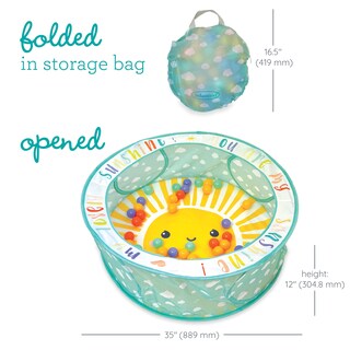Foto 6 | Ball Pit Infantino Pop-up Con 50 Bolas De Colores Y Bolsa De Almacenamiento - Venta Internacional.