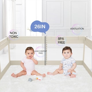 Foto 3 | Baby Playpen Fodoss Upgrade Para Bebés Y Niños Pequeños, Color Beige - Venta Internacional.
