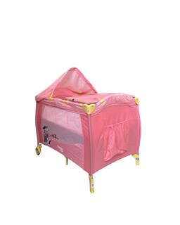 Foto 1 | Cuna De Viaje K500 Vaquita Rosa Tk Dos Niveles