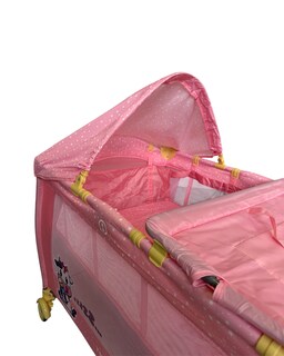Foto 4 | Cuna De Viaje K500 Vaquita Rosa Tk Dos Niveles