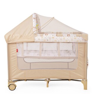 Foto 6 | Cuna Corral Plegable Con Cambiador Y Dos Niveles D´bebe - Beige