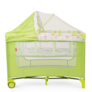 Foto 6 | Cuna Corral Plegable Con Cambiador Y Dos Niveles D´bebe - Verde