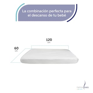 Foto 6 | Pack Colchón De Bebé: Baby Good + Protector - 120x60x15 Cm