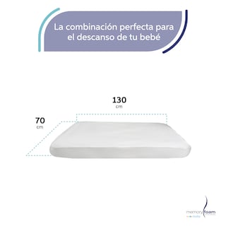 Foto 6 | Pack Colchón De Bebé: Baby Good + Protector - 130x70x15 Cm