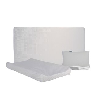 Foto 1 | Pack Bebé Colchón De Cuna De Viaje + Protector Impermeable + Cambiador + Almohada De Bebé