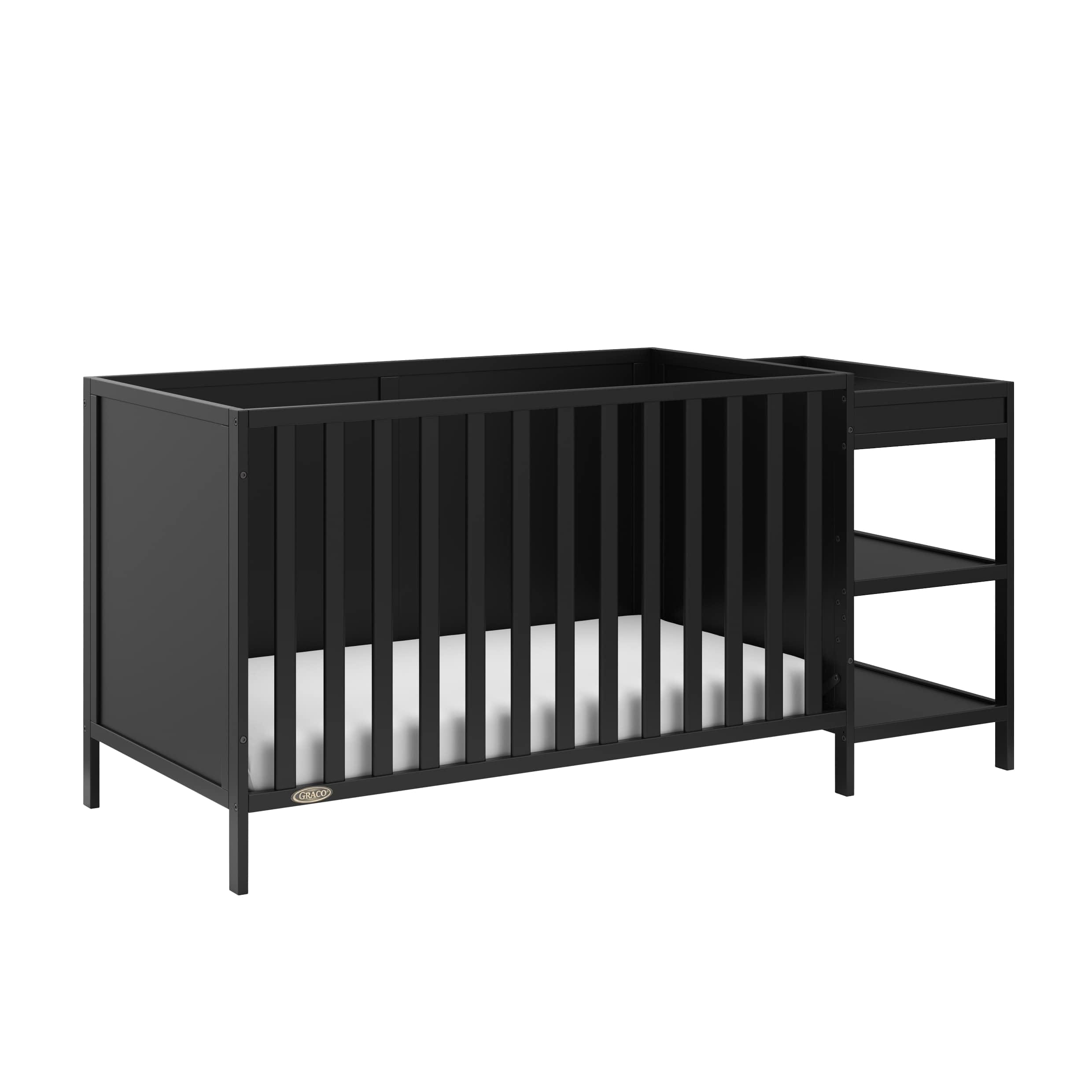 Cuna Convertible Graco Theo 5 En 1 Con Cambiador (negra) - Venta Internacional. $8,591