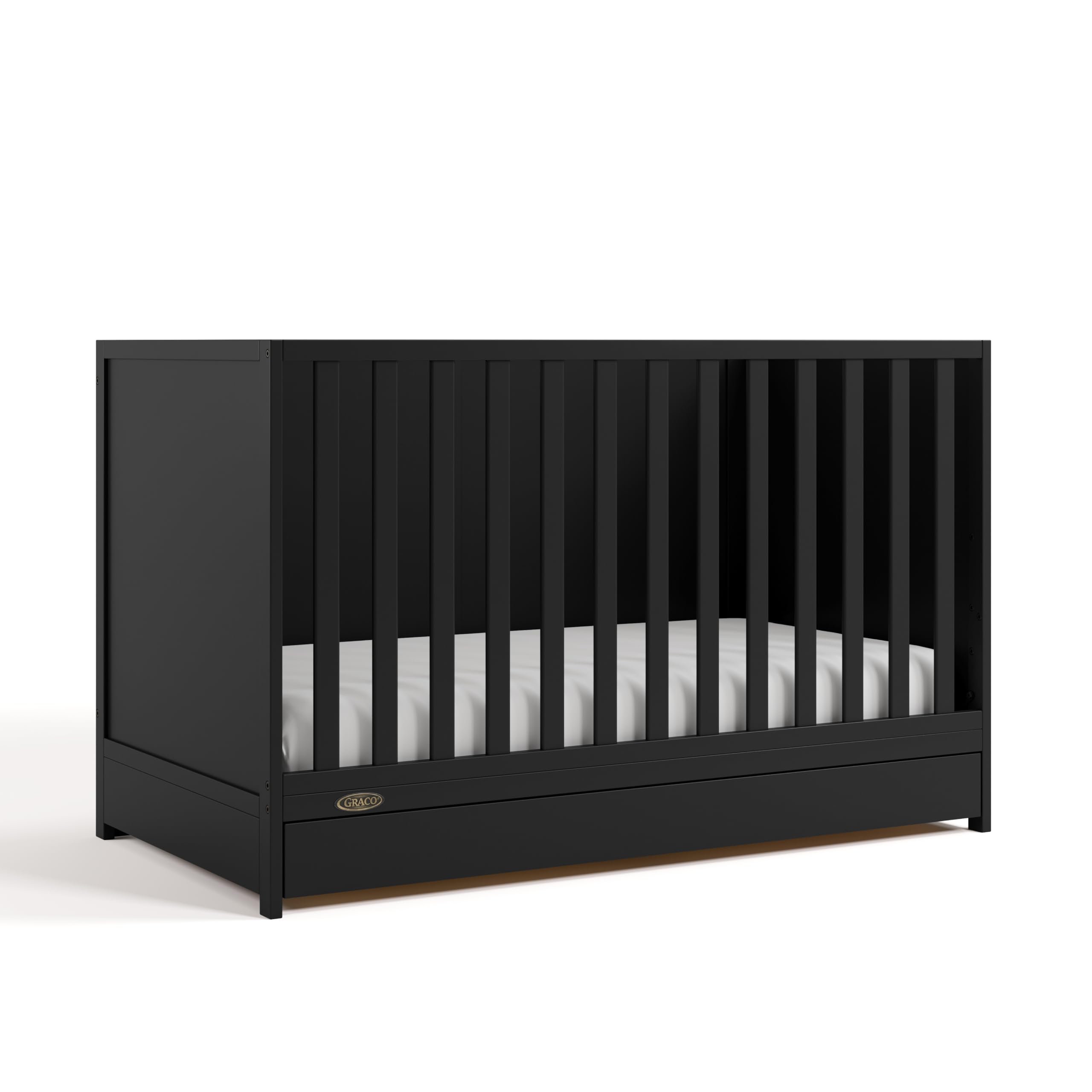 Foto 6 pulgar | Cuna Convertible Graco Theo 3 En 1 Con Cajón De Almacenamiento, Color Negro - Venta Internacional.