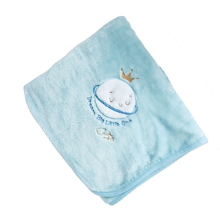 Foto 3 | Cobertor Con Bordado Luminiscente Baby Mink Bm049 Azul (100 X 90 Cm)