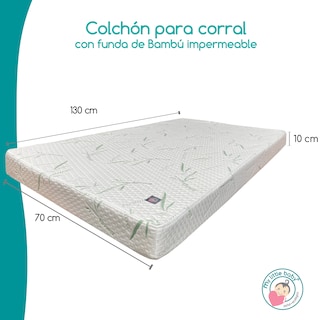 Foto 3 | Colchón 70x130 De Cuna De Bebé | Funda De Bambú Impermeable Y Transpirable | Hecho En México | 18 Certificaciones