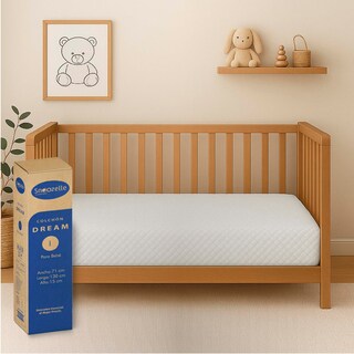 Foto 1 | Snoozelle Comfort Colchón Para Cuna, Espuma De Alta Densidad, Memory Foam, Antideslizante, Impermeable, Hipoalergénico